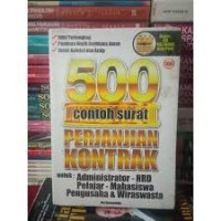 Image of 500 Contoh Surat Perjanjian kontrak
