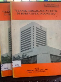 Image of Teknik Perdagangan Efek Di Bursa Efek Indonesia