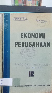 Image of EKONOMI PERUSAHAAN III