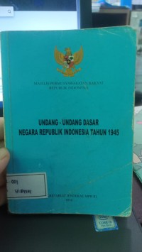 Image of Undang - Undang Dasar Negara Republik Indonesia Tahun 1945