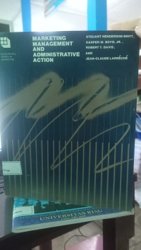 Image of MARKETING MANAGEMENT AND ADMINISTRATIVE ACTION