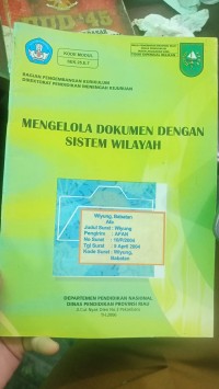 Image of MENGELOLA DOKUMEN DENGAN SISTEM WILAYAH