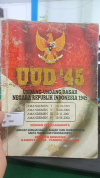 Image of UUD 45 AMANDEMEN 1 - IV 2002