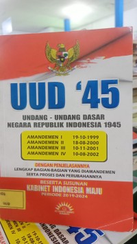 Image of UUD 45 Amandemen I - IV