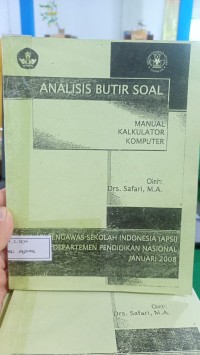 Image of ANALISIS BUTIR SOAL MANUAL KALKULATOR KOMPUTER