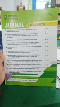 Image of JURNAL KARYA APARATUR