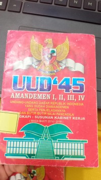 Image of UUD '45 AMANDEMEN I, II, III, IV (MERAH)